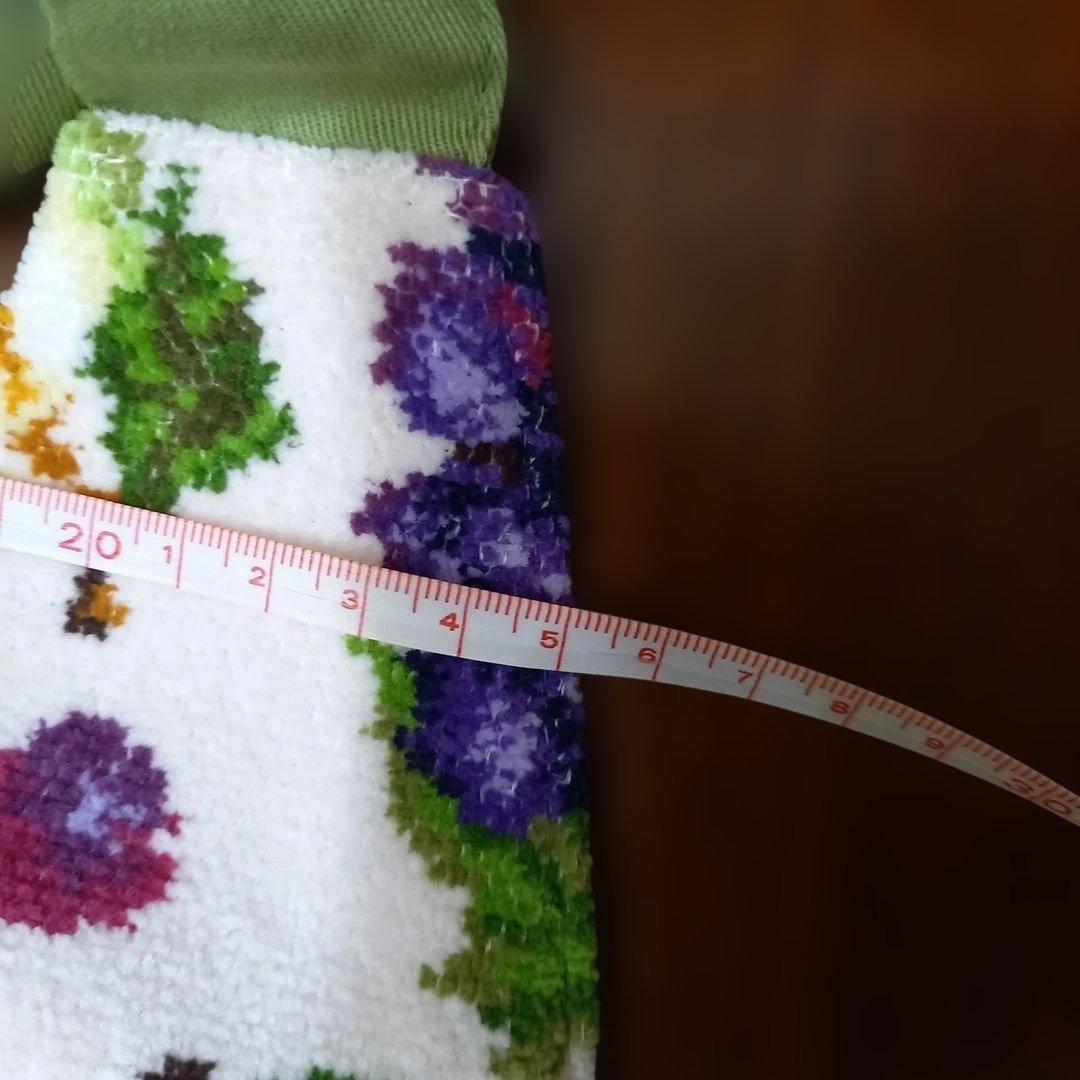 タグ付き未使用　フェイラー　シェニール織ブルゴーニュ婦人用前当て付きエプロン