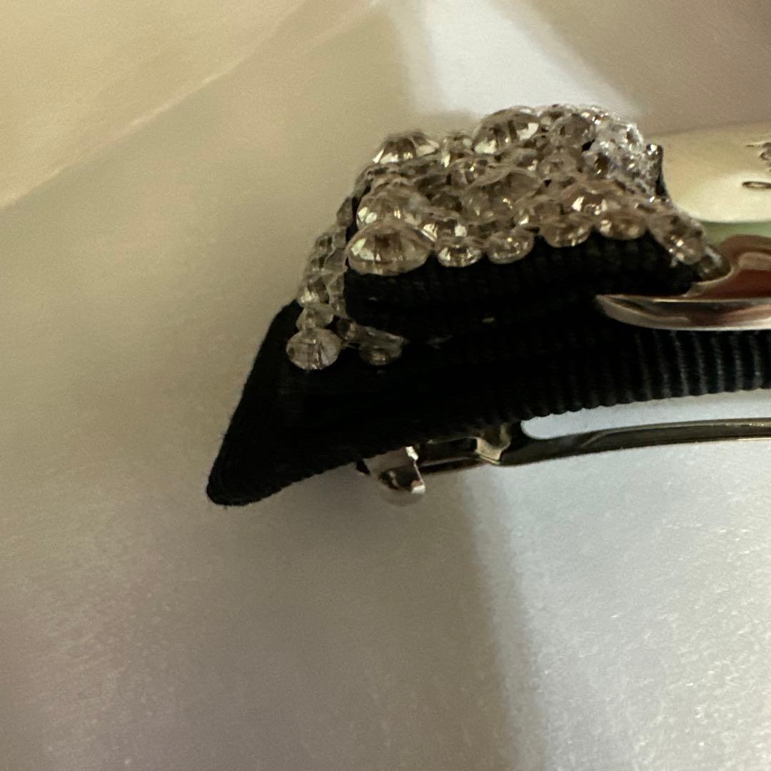 フェラガモ　バレッタ　シルバー金具