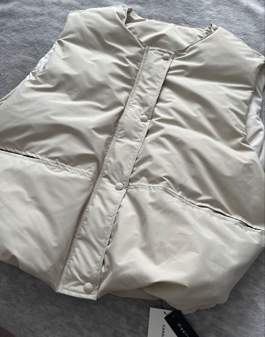 CANALJEAN♡diggityノーカラーパファーベスト