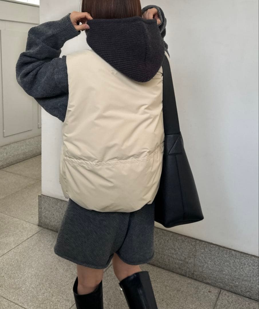 CANALJEAN♡diggityノーカラーパファーベスト