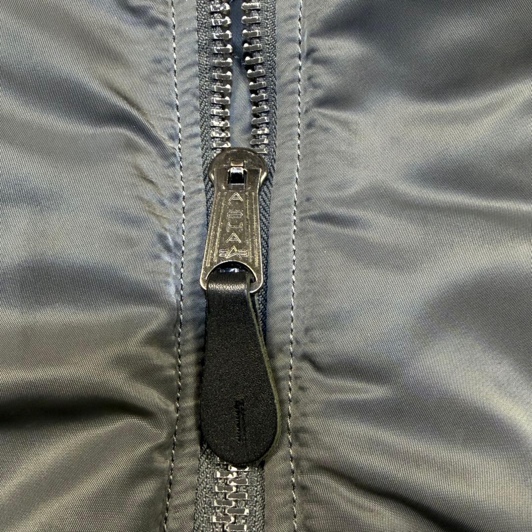 アルファ　MA-1 フライトジャケット　ミリタリー　ボンバージャケット　M 灰色