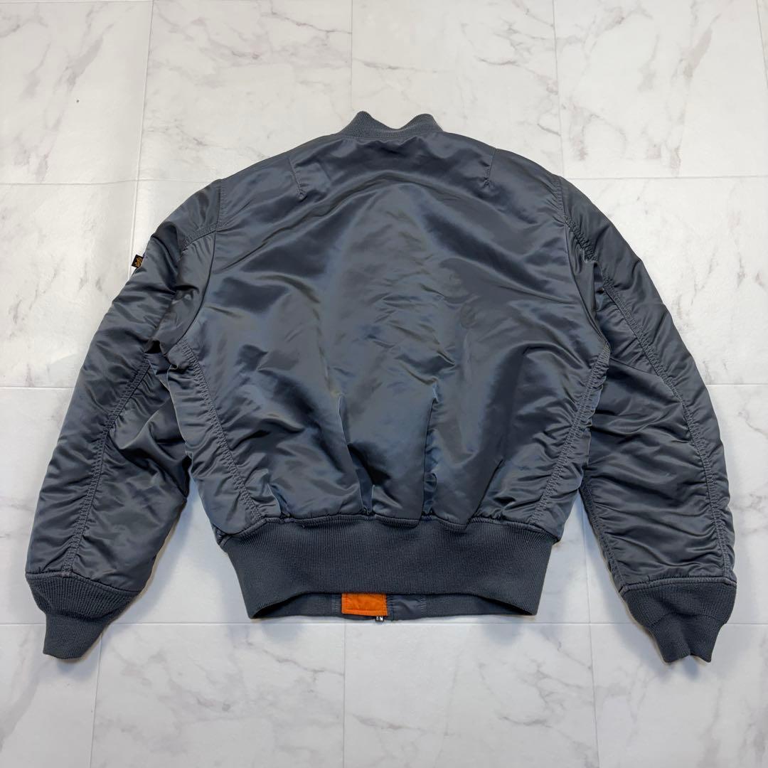 アルファ　MA-1 フライトジャケット　ミリタリー　ボンバージャケット　M 灰色
