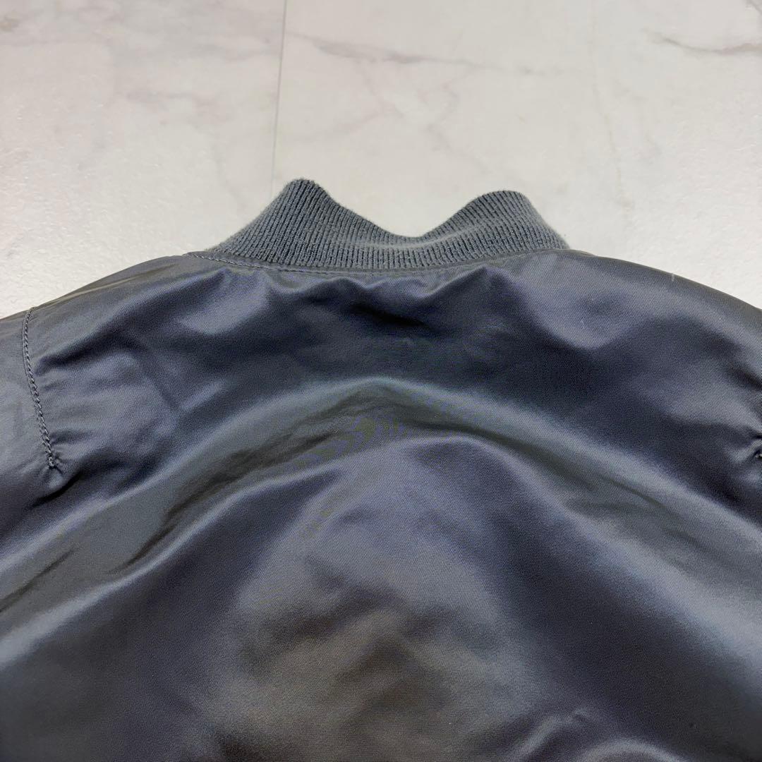 アルファ　MA-1 フライトジャケット　ミリタリー　ボンバージャケット　M 灰色