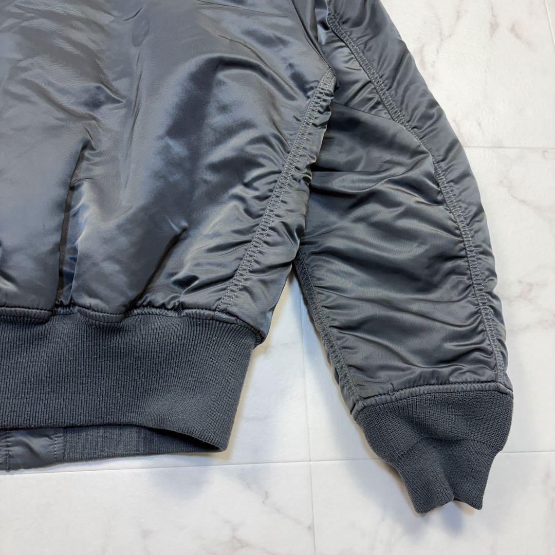 アルファ　MA-1 フライトジャケット　ミリタリー　ボンバージャケット　M 灰色