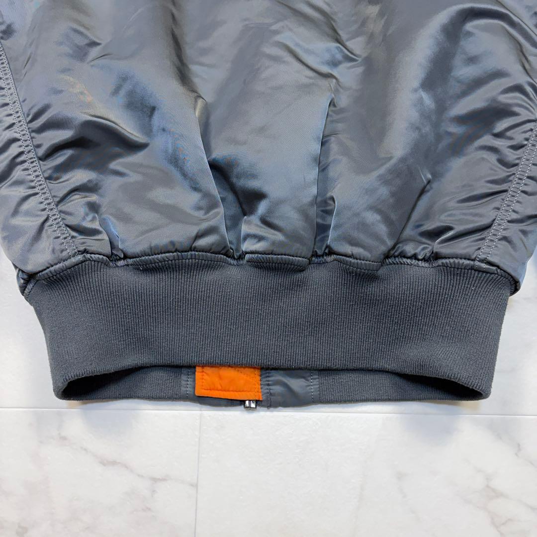 アルファ　MA-1 フライトジャケット　ミリタリー　ボンバージャケット　M 灰色