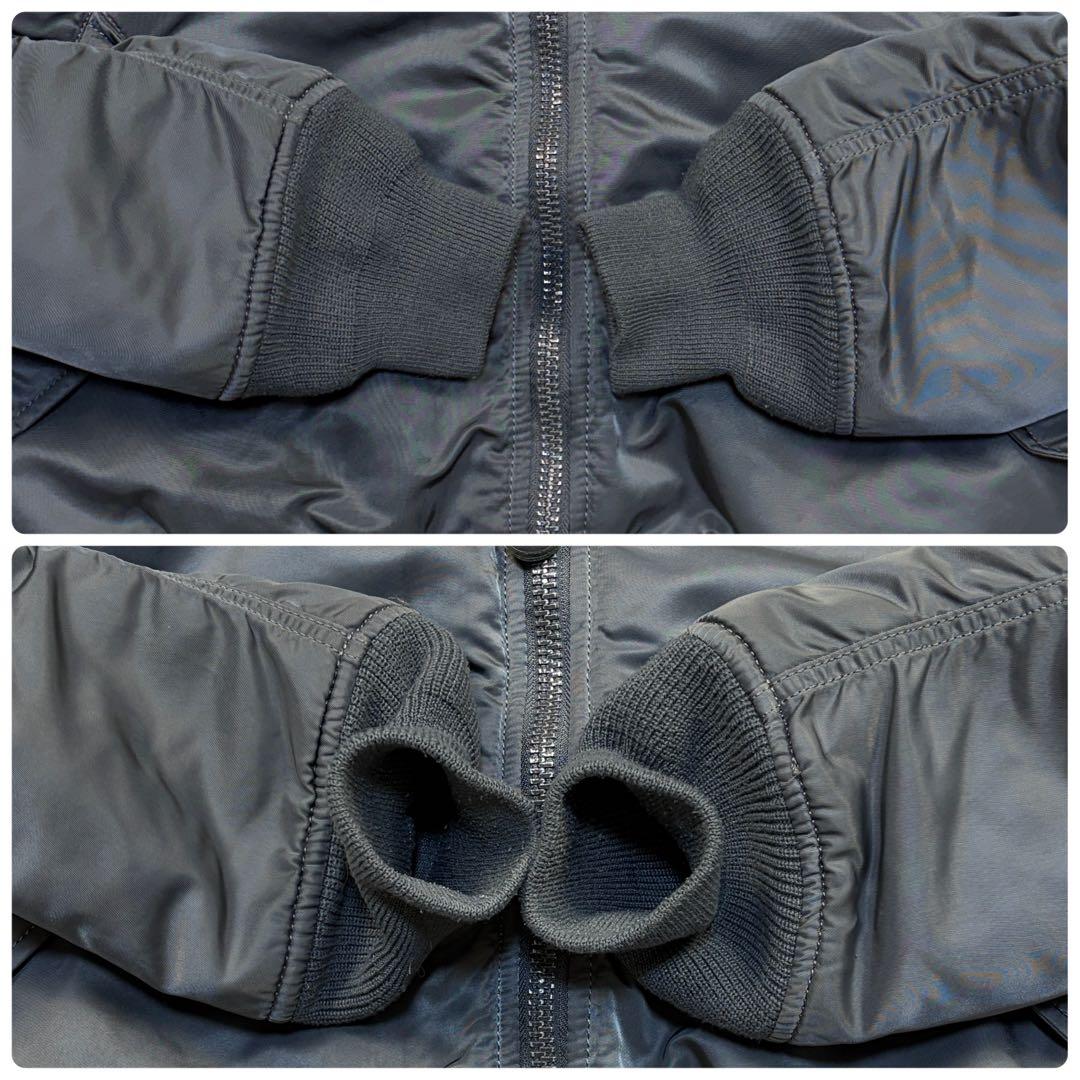 アルファ　MA-1 フライトジャケット　ミリタリー　ボンバージャケット　M 灰色