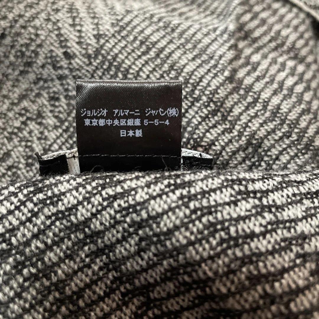 美品　Giorgio Armani ヘリンボーンマフラー