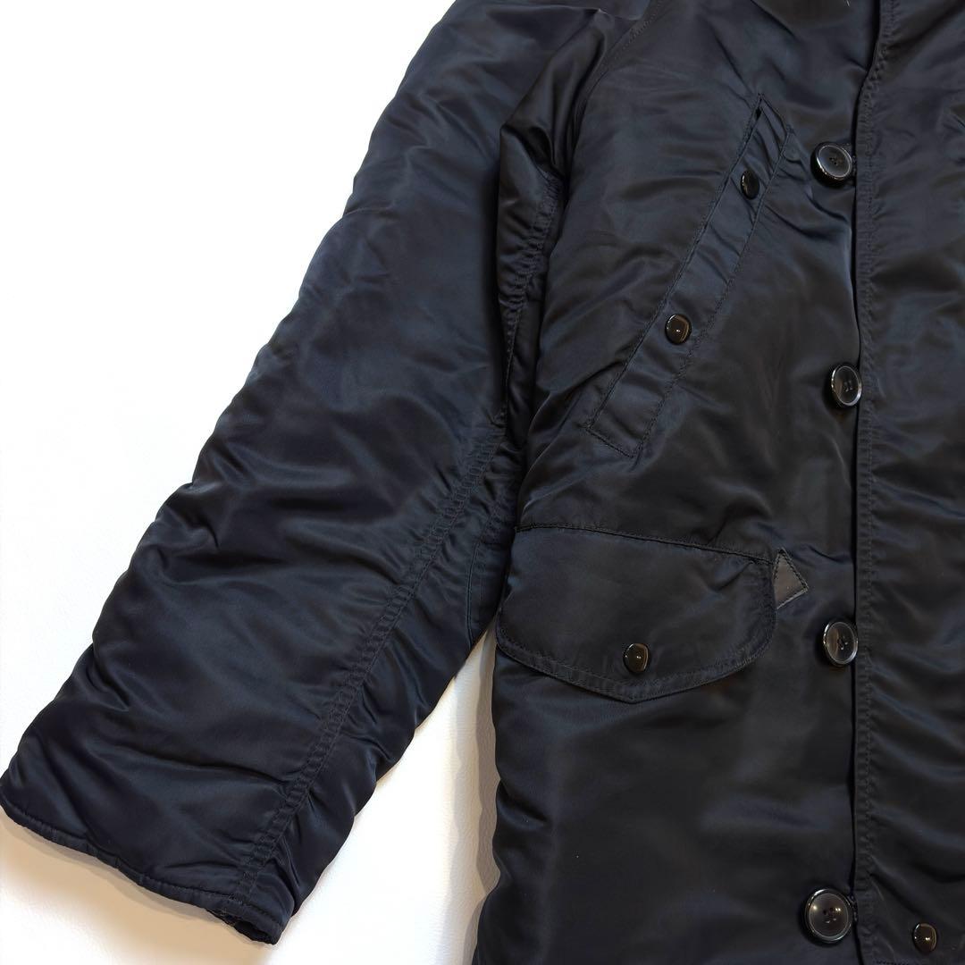 h*6様 極美 アルファ N-3B ミリタリー フライトジャケット ブラック L