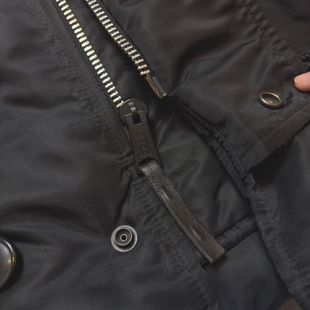 h*6様 極美 アルファ N-3B ミリタリー フライトジャケット ブラック L