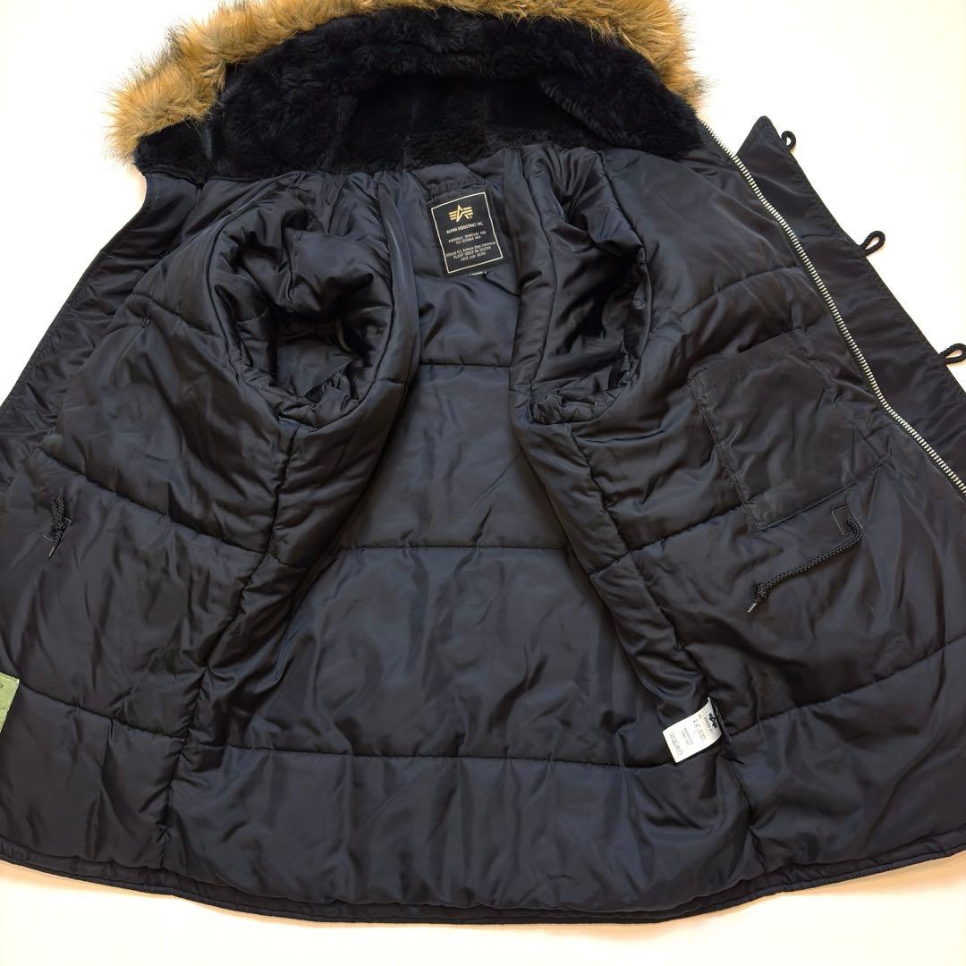 h*6様 極美 アルファ N-3B ミリタリー フライトジャケット ブラック L