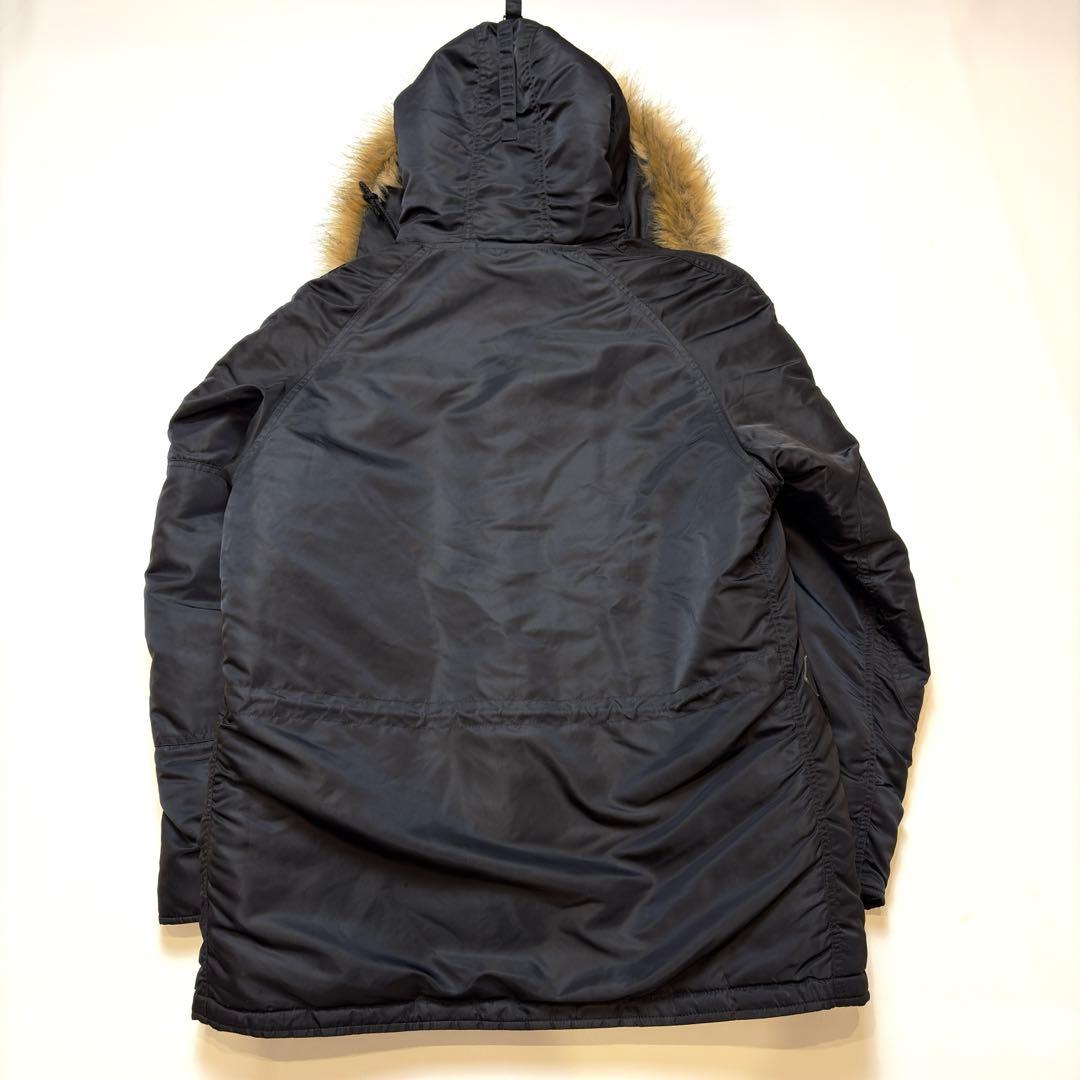 h*6様 極美 アルファ N-3B ミリタリー フライトジャケット ブラック L