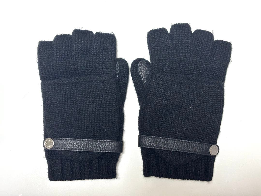 HERMES エルメス リオネル 手袋 Mサイズ ブラック