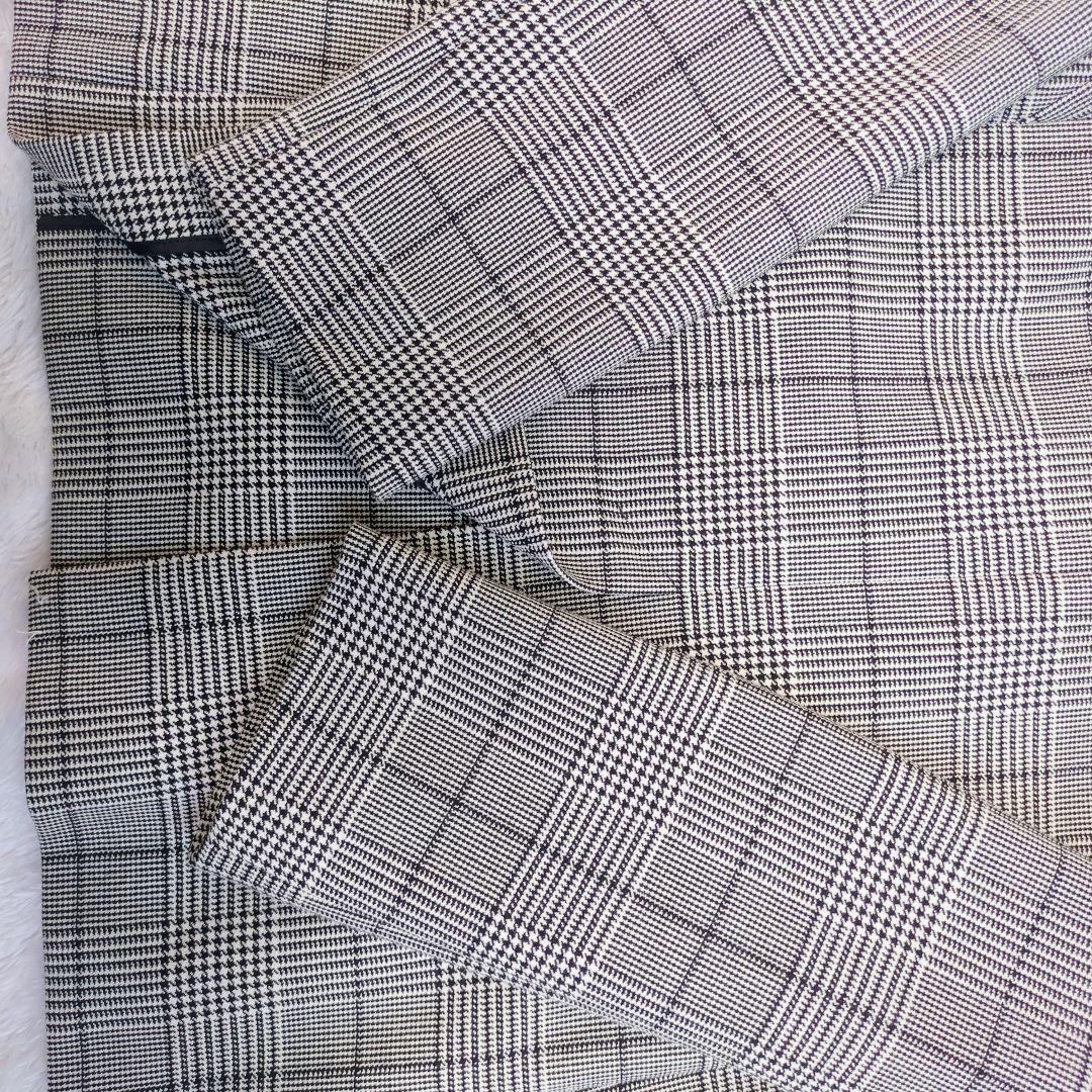 2024美品 ICB グレンチェック ダブルブレストジャケット　 テーラード