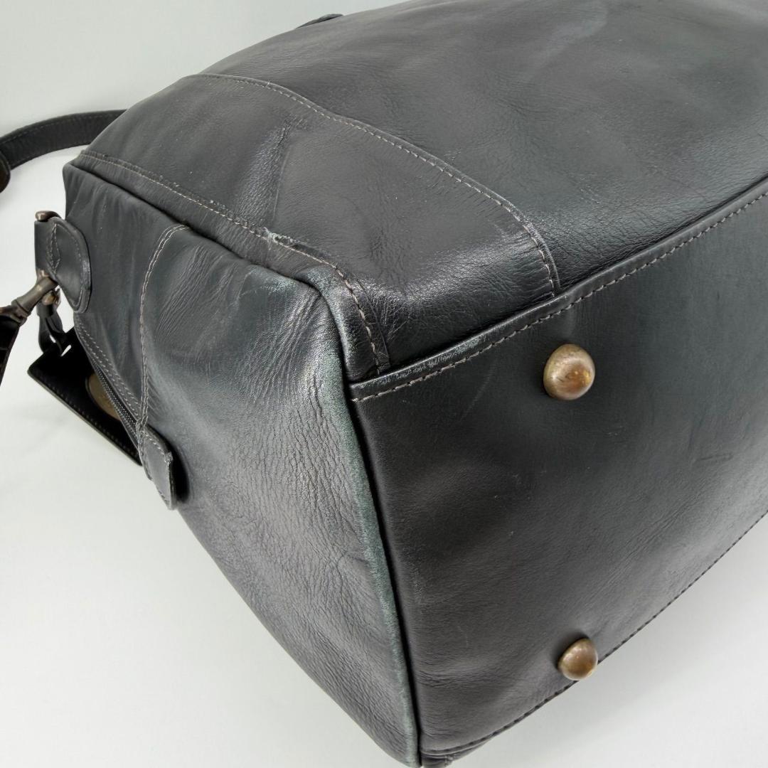 15747✨ポーターセルビーノ ボストンバッグ 大容量 旅行カバン レザー 黒