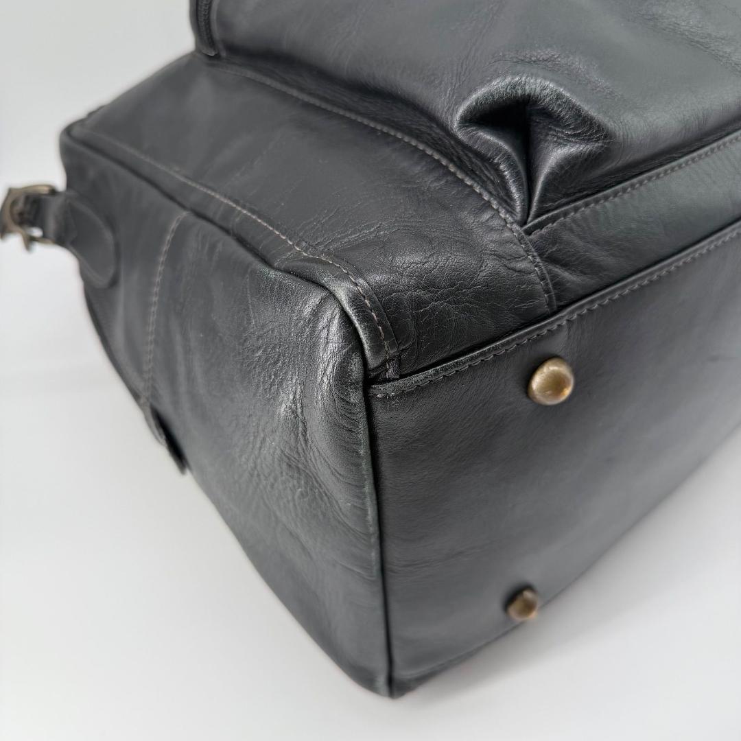 15747✨ポーターセルビーノ ボストンバッグ 大容量 旅行カバン レザー 黒