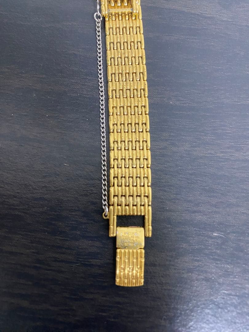 セイコー SEIKO EXCELINE シェル文字盤 石24P ゴールド