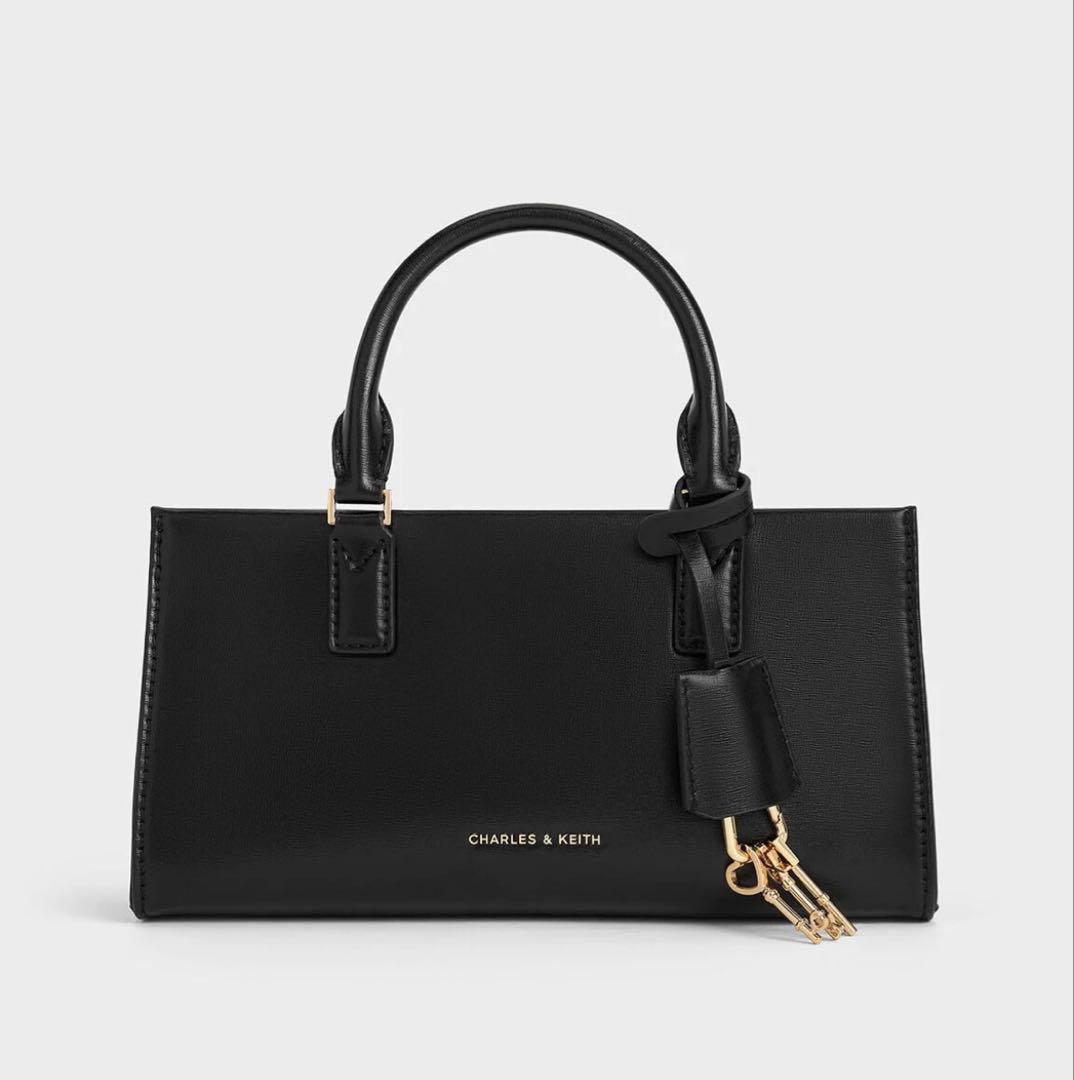 CHARLES & KEITH ミニケリートートバッグ 黒