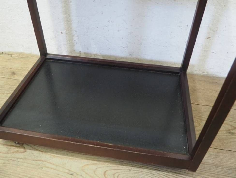 1072 オールドカリモク　キャスターワゴン　陳列台　作業台　キッチン　テーブル