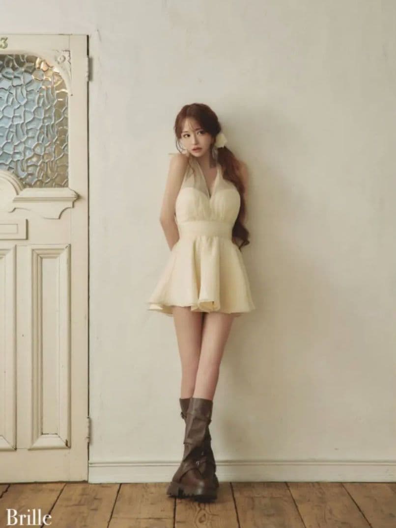 み*こ様 534Brille アイボリーホルタードレス Sサイズ