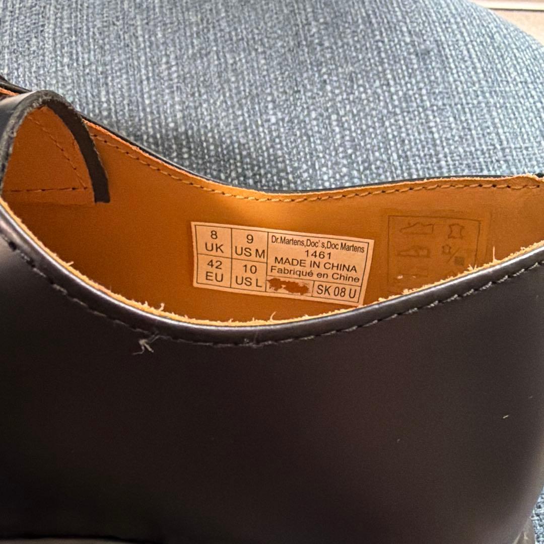 Dr. Martens ブラック 1461 3ホールシューズ　27㎝