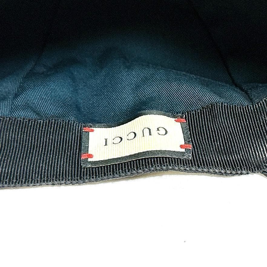 グッチ 200035 GGキャンバス キャップ ブラック L