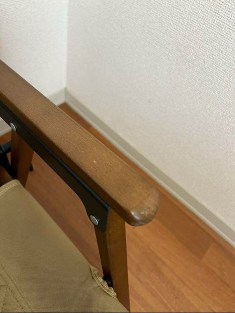 クイックキャンプウッドローチェア サンドカラー