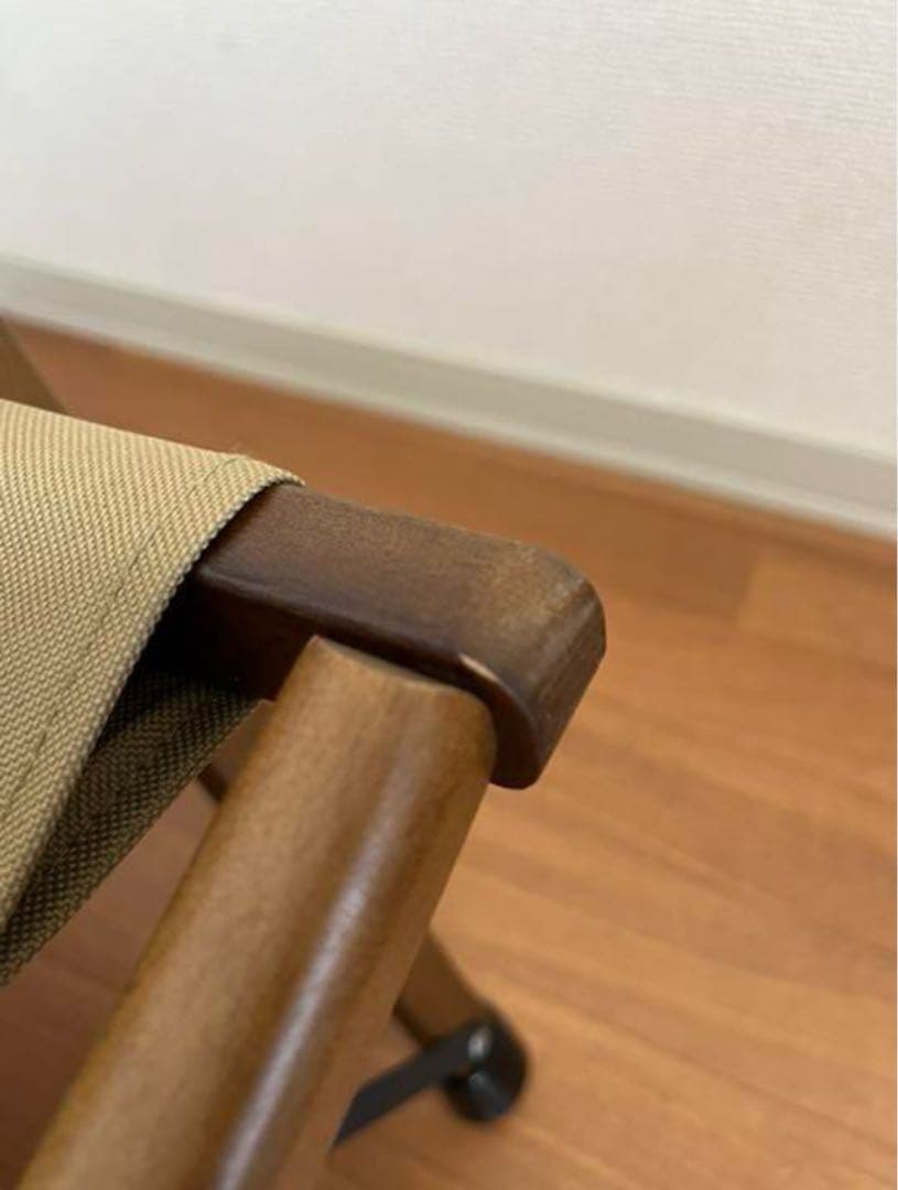 クイックキャンプウッドローチェア サンドカラー