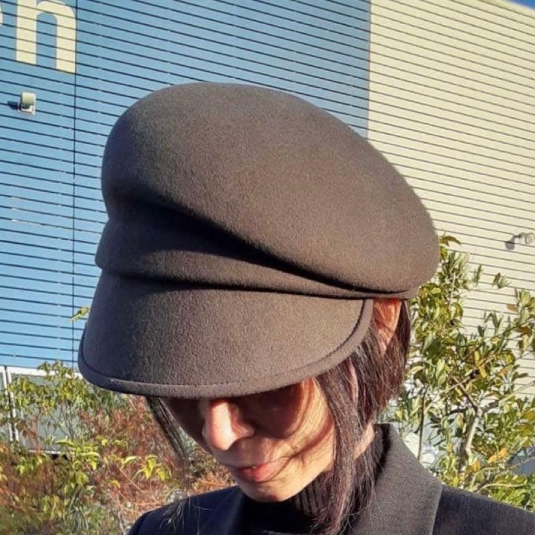 【美品】ca4la カシラ　アシンメトリーキャスケット