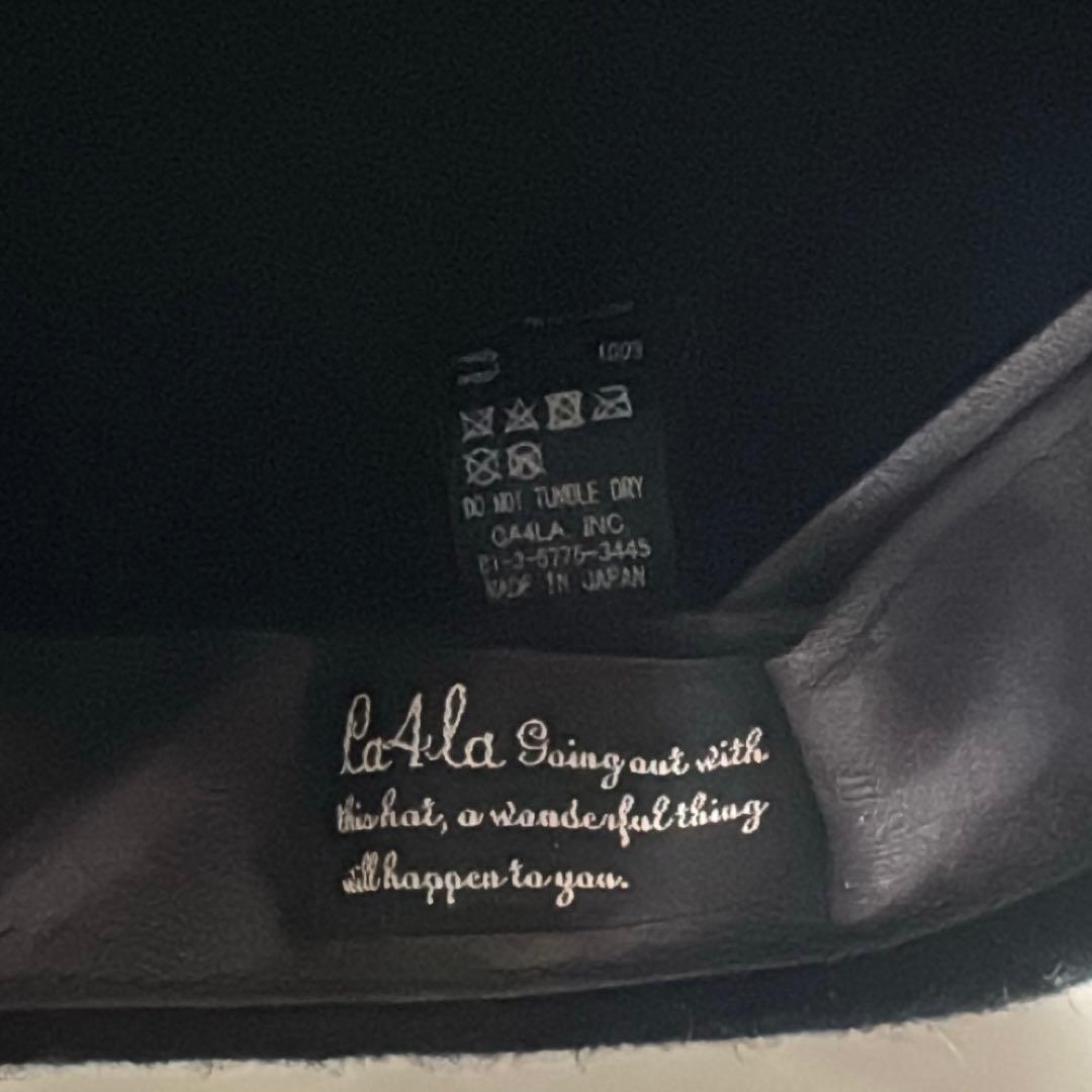 【美品】ca4la カシラ　アシンメトリーキャスケット