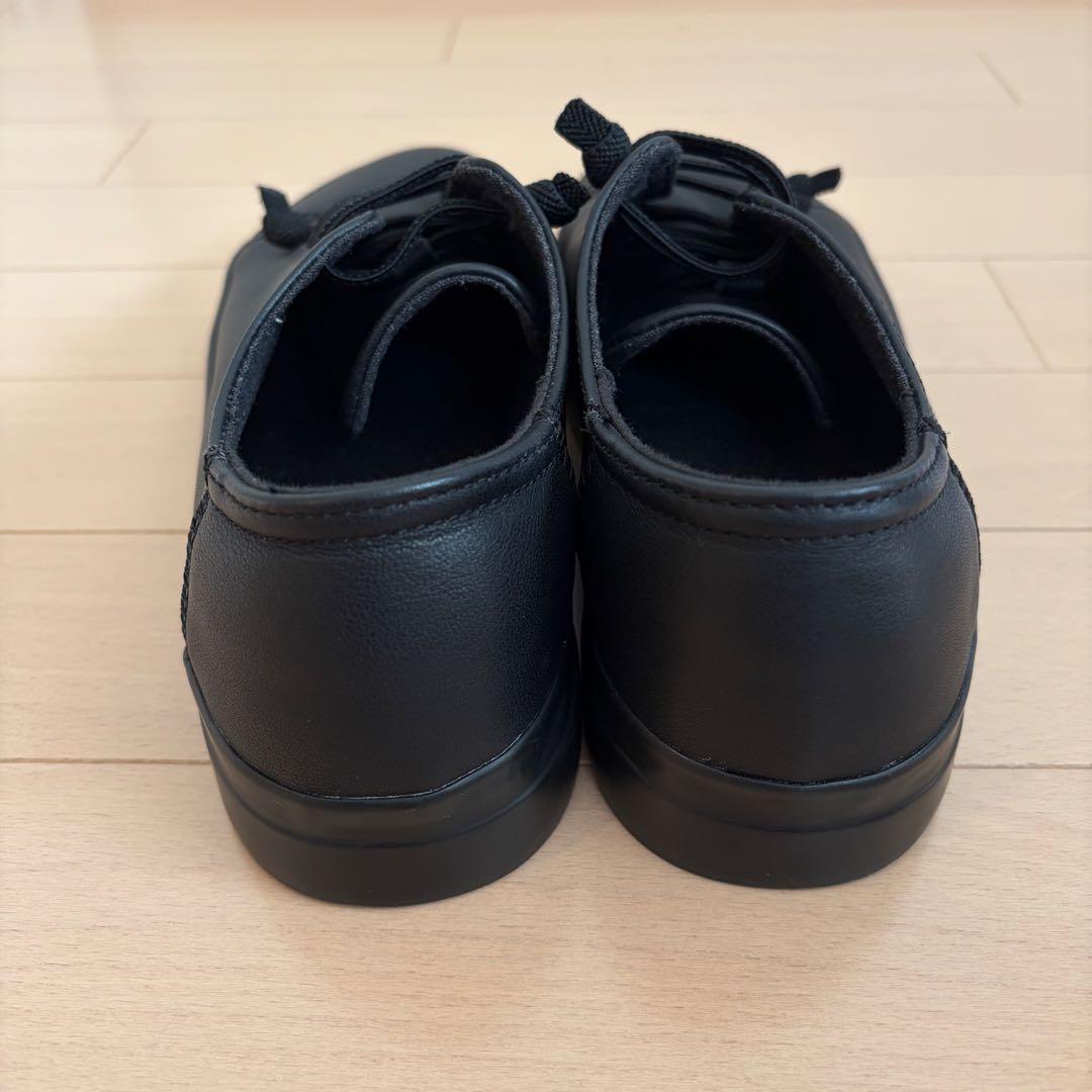 無印良品 カンペール レザーローカットスニーカー 黒 24.0