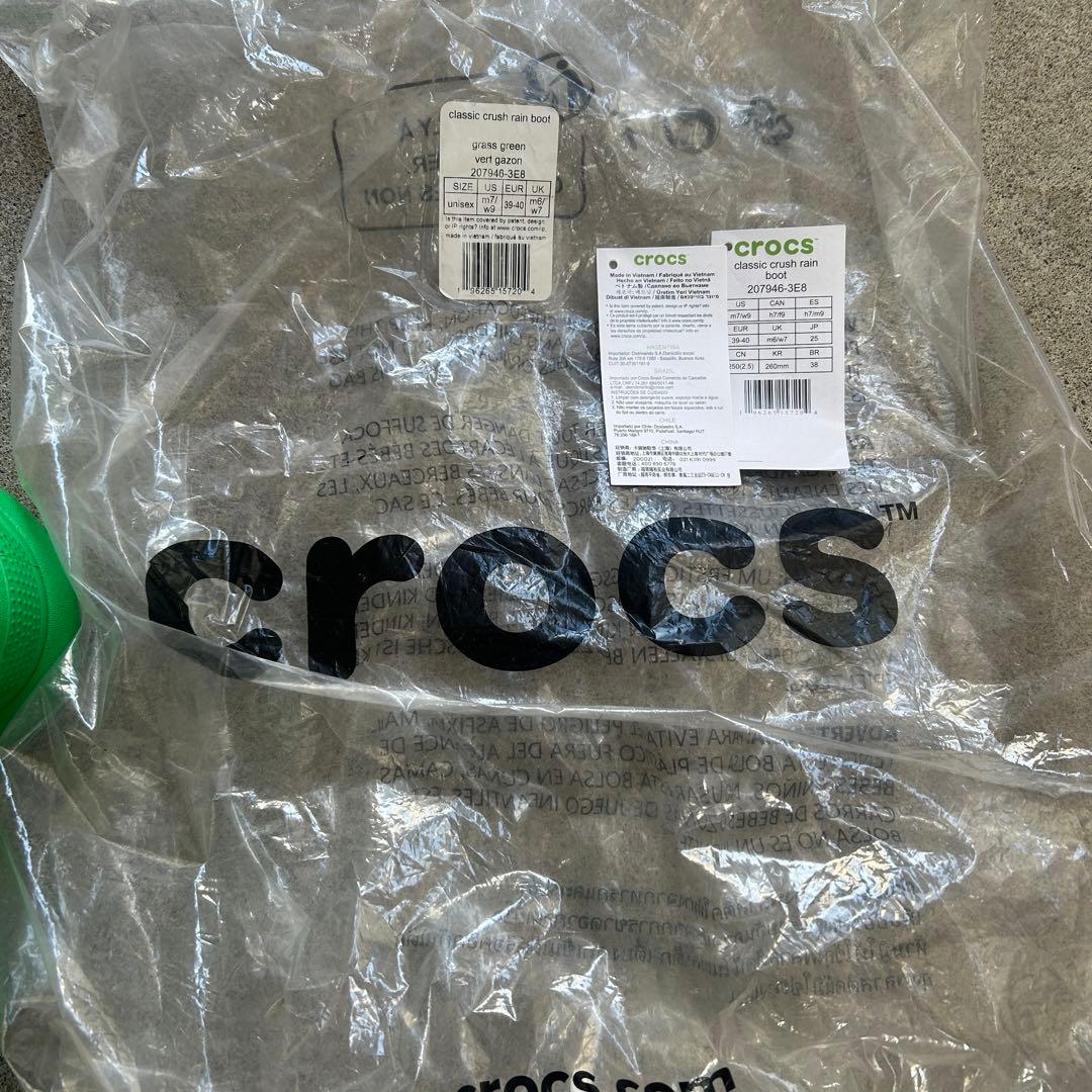 crocs ラバー　クラッシュブーツ　　25.5〜26.0