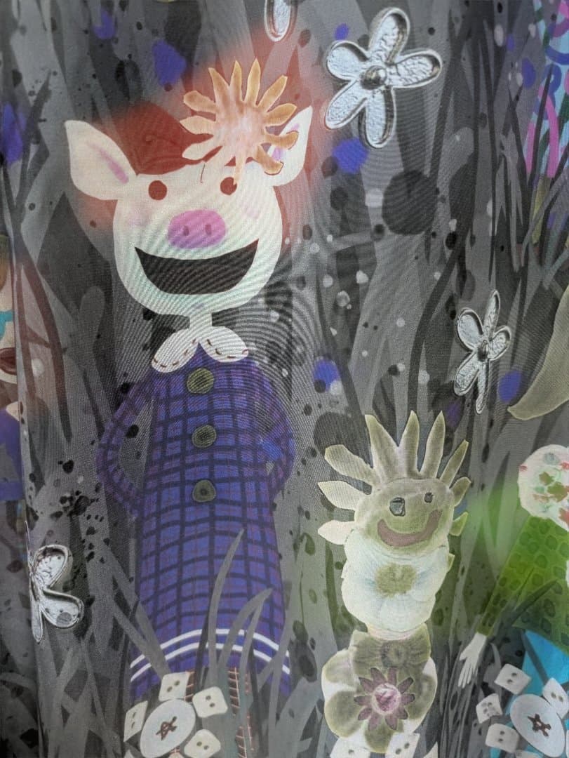 専用 お値下げ！新品オレボレブラ♥️ぶたさんカラフルボタンとお花可愛いチュニック