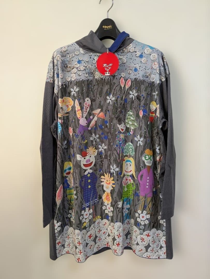専用 お値下げ！新品オレボレブラ♥️ぶたさんカラフルボタンとお花可愛いチュニック