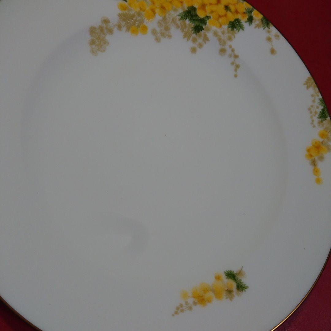 ミモザ 花言葉シリーズ 20cm デザート皿 1枚 大倉陶園