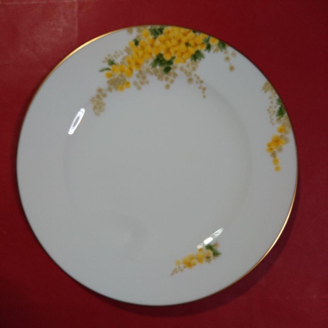 ミモザ 花言葉シリーズ 20cm デザート皿 1枚 大倉陶園