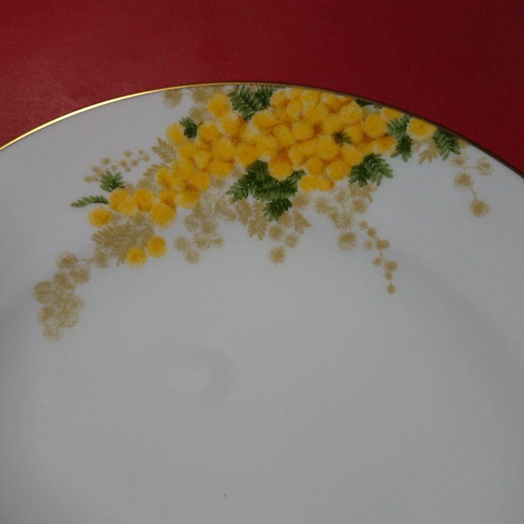 ミモザ 花言葉シリーズ 20cm デザート皿 1枚 大倉陶園