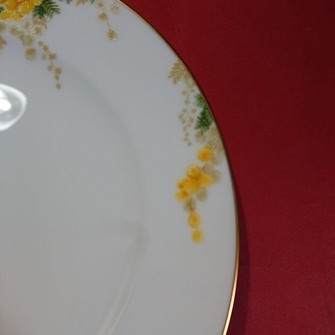 ミモザ 花言葉シリーズ 20cm デザート皿 1枚 大倉陶園