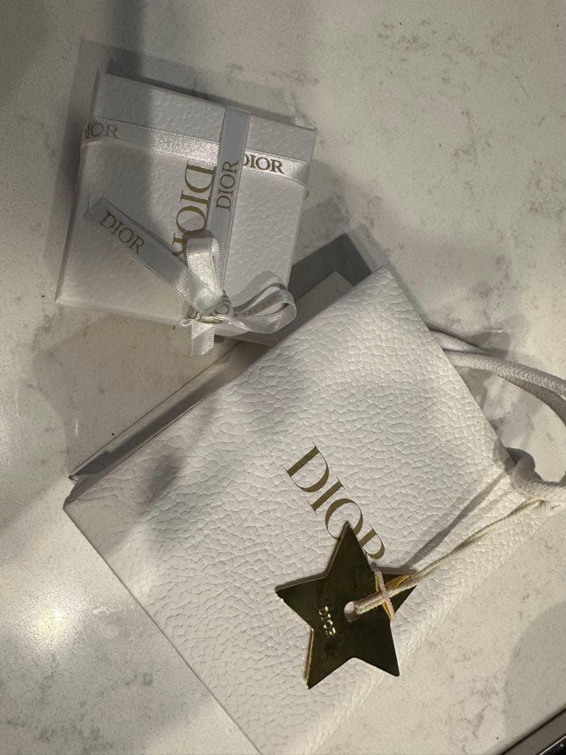 Dior パール ロゴデザイン ピアス