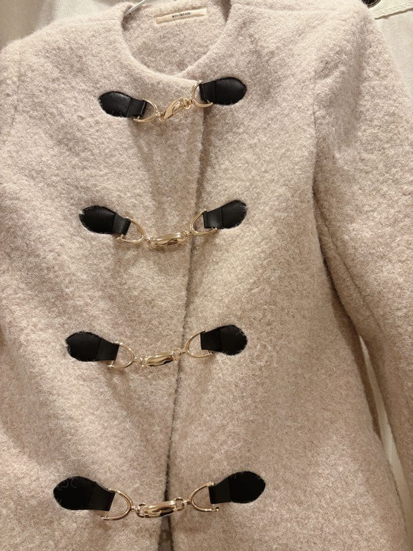 mistreass Elegant Bit Bouclé Coat