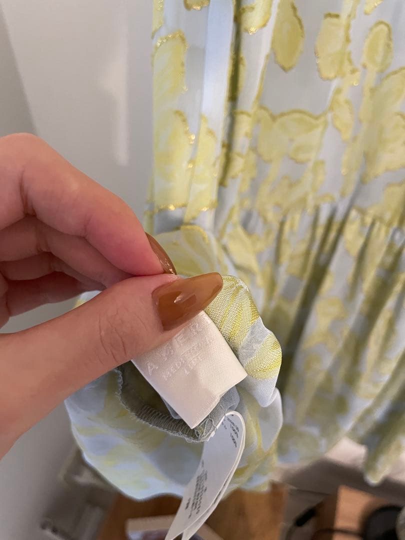 Ameri VINTAGE ジャガードロングワンピース