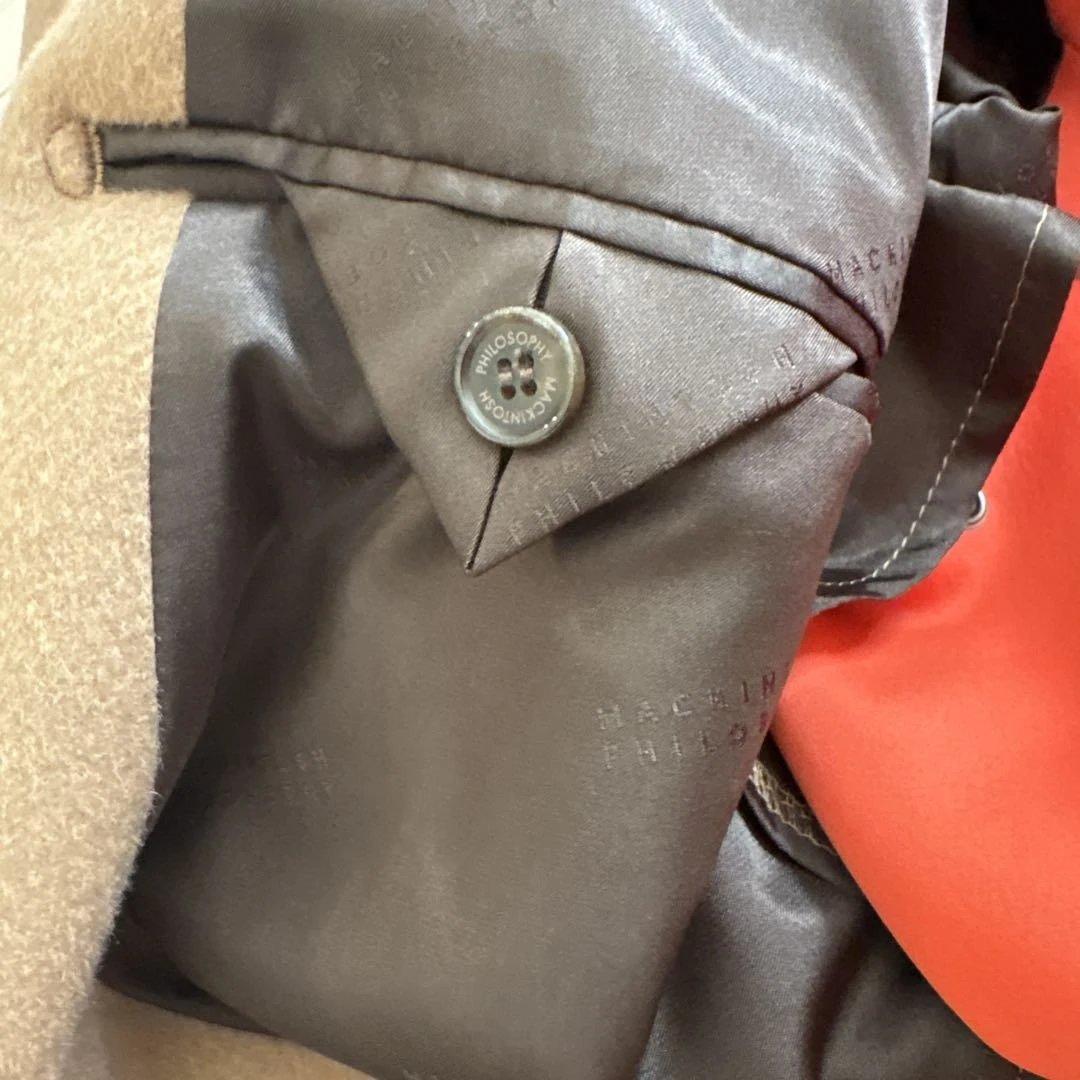 極美品　マッキントッシュフィロソフィー　ダブルチェスターコート　キャメル　38