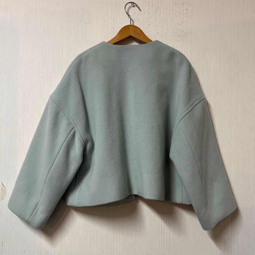 SEVEN TEN ダブルフェイスショートコート(ミント) サイズS