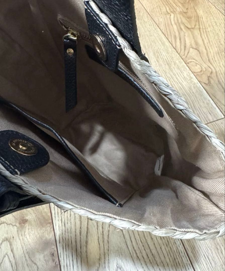 VIOLADORO ラフィアブレードワンハンドバッグ　かごバッグ