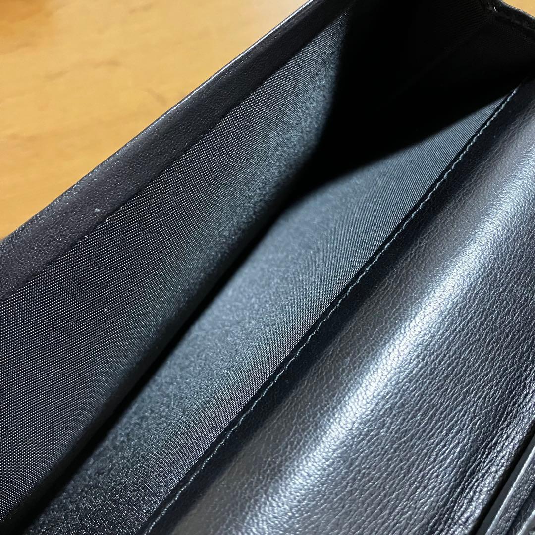 クリスチャンディオール Dior ビンテージ エスニック ハート 長財布 黒