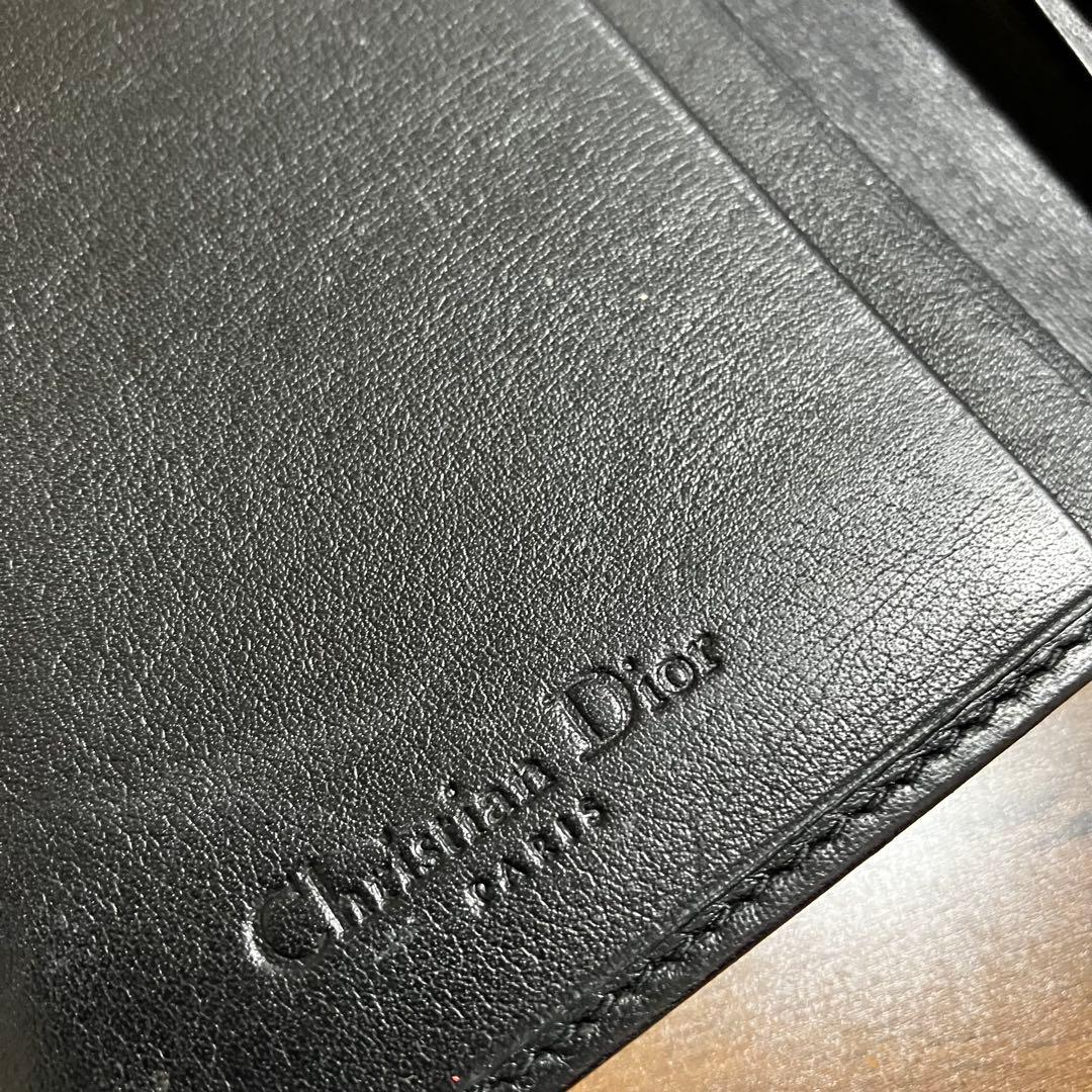 クリスチャンディオール Dior ビンテージ エスニック ハート 長財布 黒
