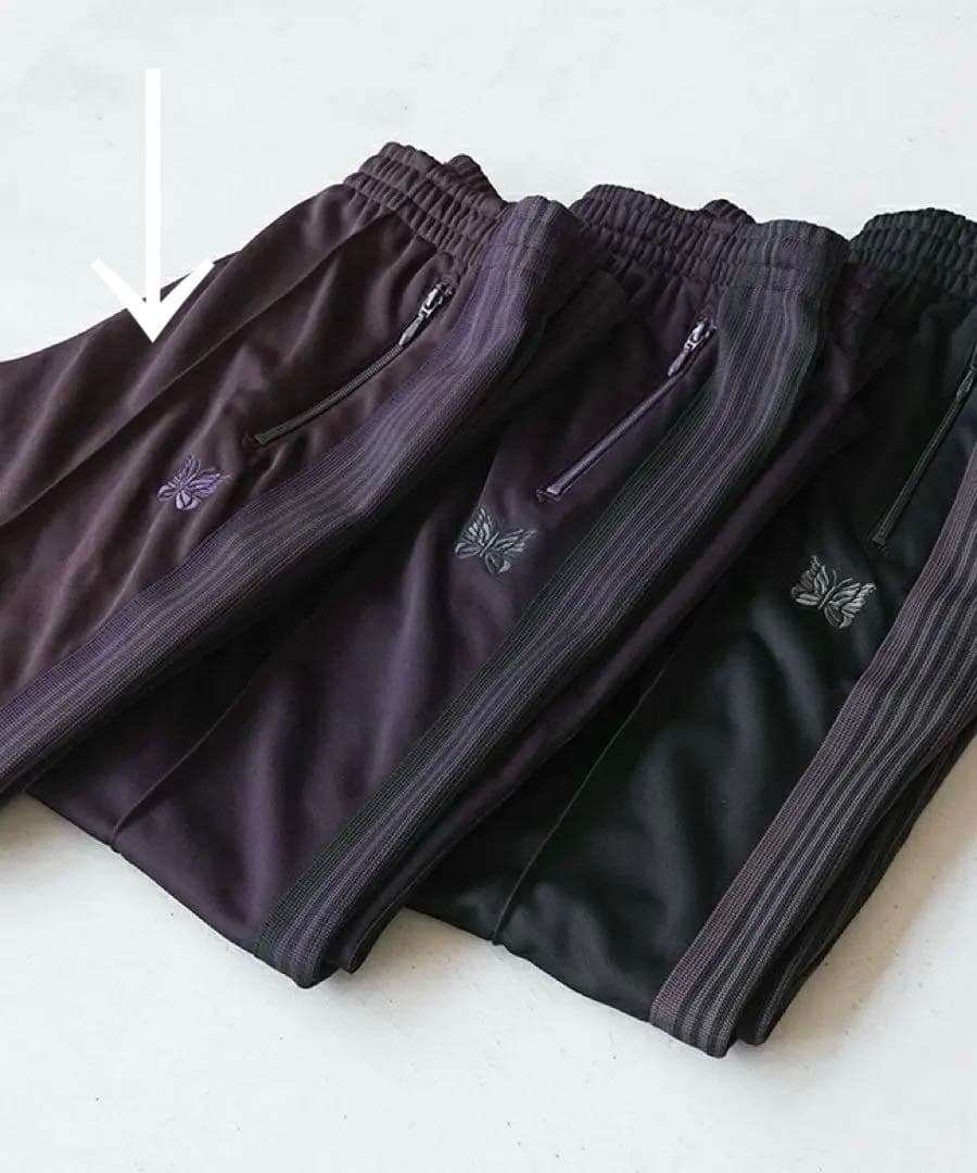 u*n様 Needles トラックパンツS ダークブラウン2024AW