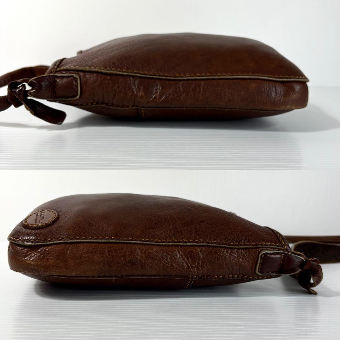 希少 入手困難 KAZINO カジノ ショルダーバッグ 総手縫い 鹿革