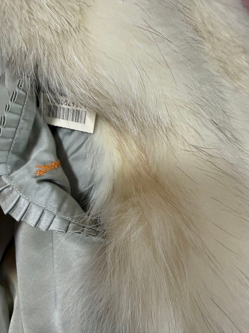 ☆ブルーフォックス☆ハーフコート　毛皮コート ショート丈　13号