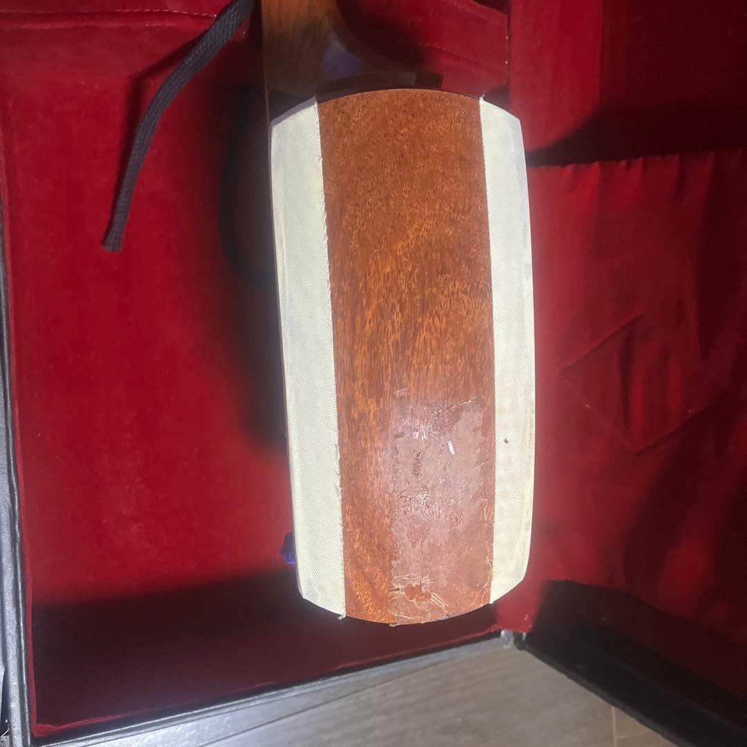 三味線本体 木製 3本の弦 専用ケース付き