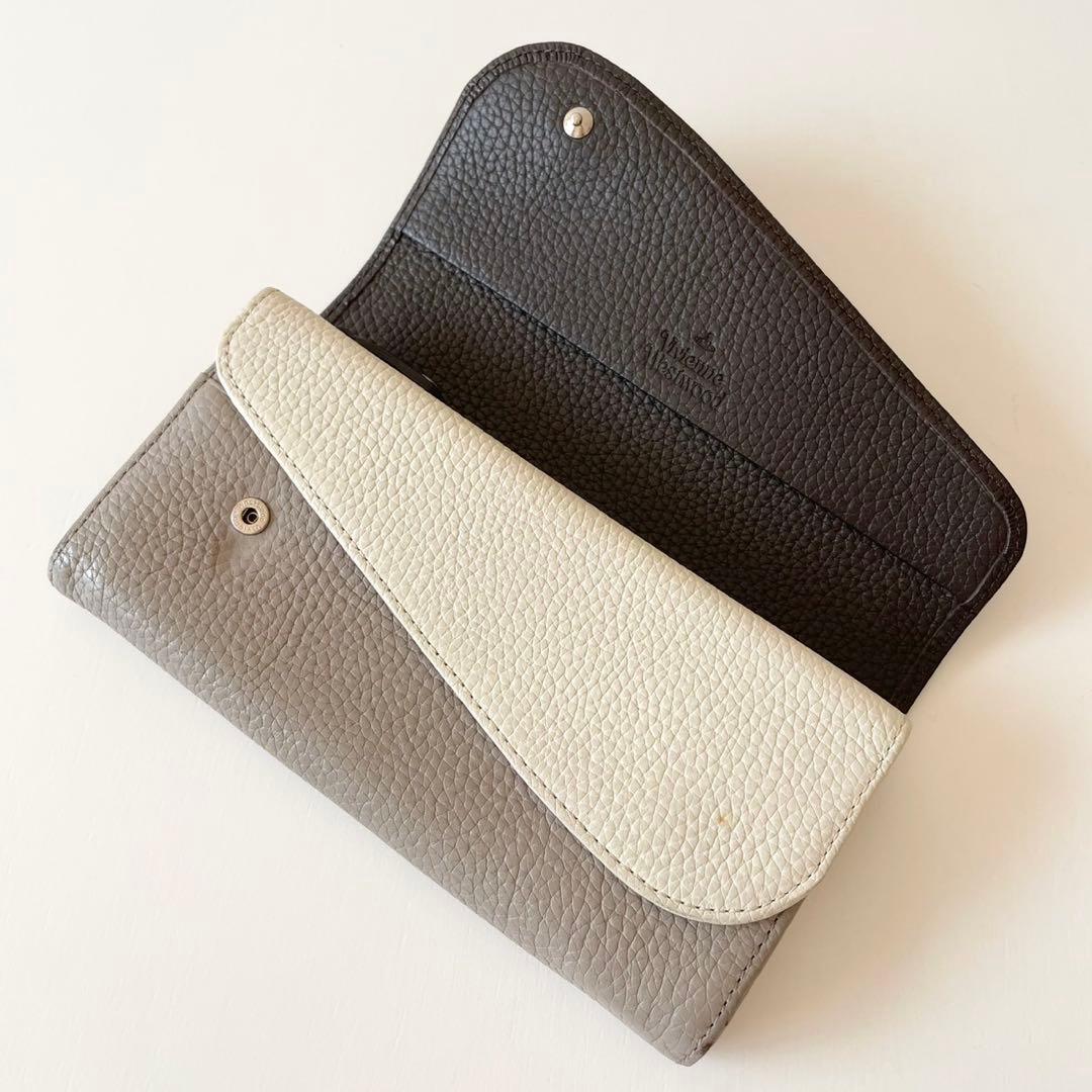 まだまだ使える❤︎ ヴィヴィアン ウエストウッド 長財布 ダブルフラップ 黒